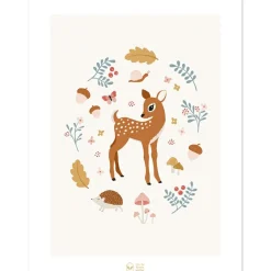 Outlet Affiche faon Sweet Fawn (30 x 40 cm) Affiche
