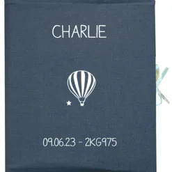 Les Griottes Album photo bébé Bleu pétrole (personnalisable)