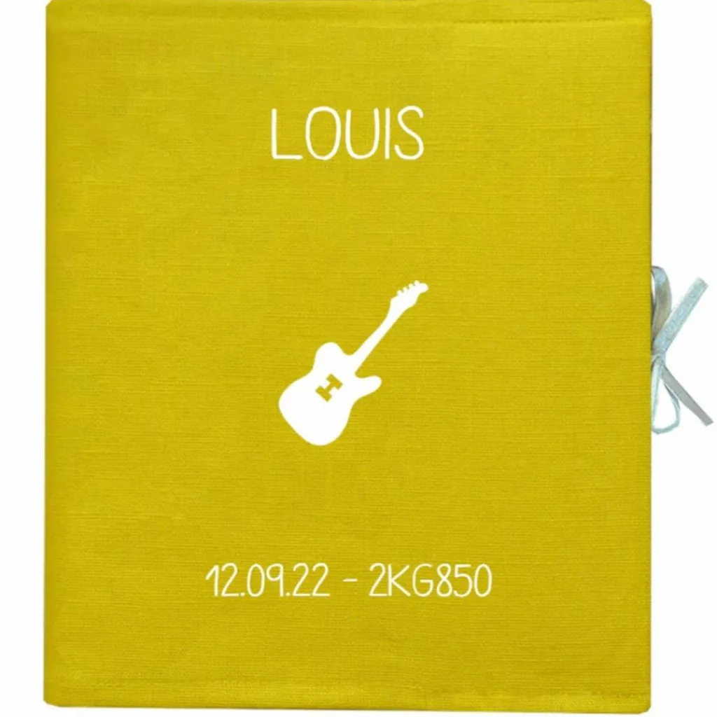 Sale Album photo bébé Moutarde (personnalisable) Livre De Naissance / Album Photo