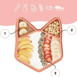 Babymoov Assiette à compartiments antidérapante Isy renard