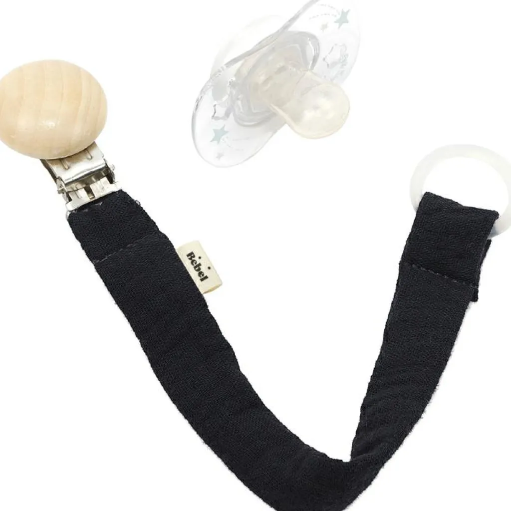 BEBEL Attache sucette noir réglisse