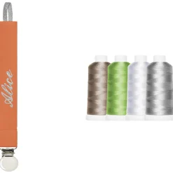 ANVIE Attache sucette orange (personnalisable)