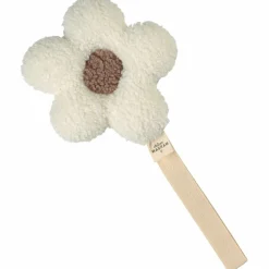 Atelier Wagram Attache tétine Fleur moumoute Ecru-Beige