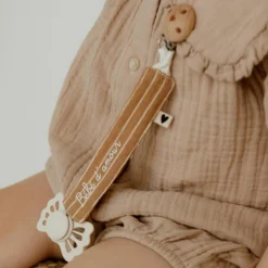 Attache tétine Rayures Fines (personnalisable) Attache Sucette