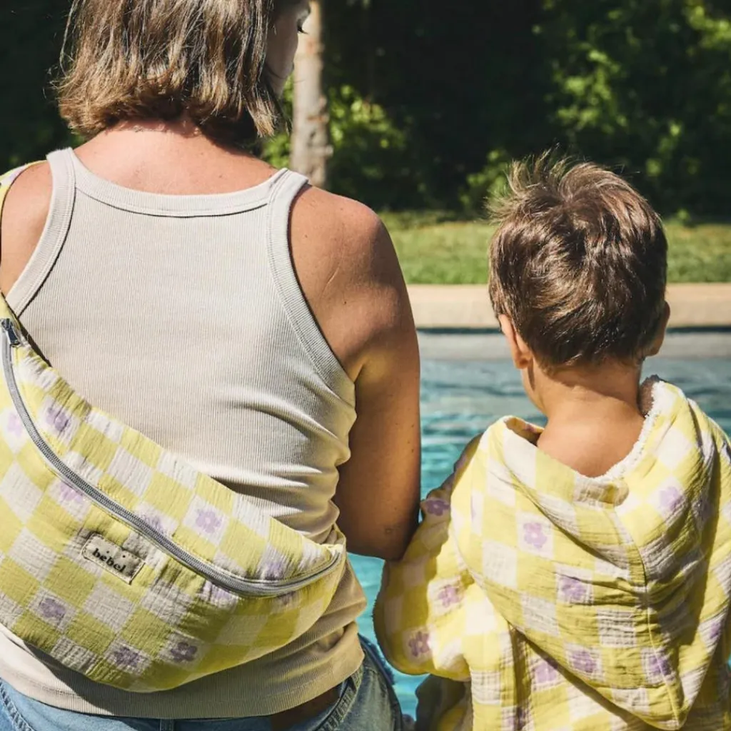 Best Banane à langer Comme un bonbon Romy damier jaune Sac Banane Adulte