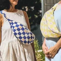 Best Banane à langer Comme un bonbon Romy damier jaune Sac Banane Adulte