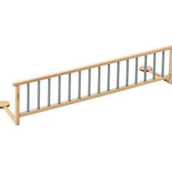 Combelle Barrière de lit en bois Audrey hybride bleu gris 127 cm