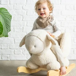 Nattou Bascule Teddy Lapidou Mouton écru