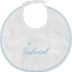 ANVIE Bavoir de naissance étoile bleu (personnalisable)