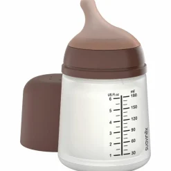 Suavinex Biberon anti-colique Zerø.Zerø - Débit Lent - S Deep (180 ml)