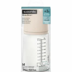 Suavinex Biberon anti-colique Zerø.Zerø - Débit Moyen - M Light (270 ml)