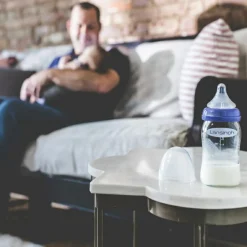 Lansinoh Biberon en verre Natural Wave spécial allaitement (160 ml)