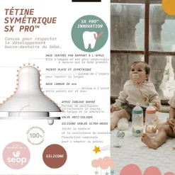 Suavinex Biberon tétine SXPro L Walk In The park vert (360ml)