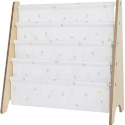 3 sprouts Bibliothèque en tissu recyclé Myrtilles taupe - Reconditionné