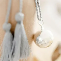 Pleine Lune Bola de grossesse Caresse cordon nuage (plaqué argent 925)
