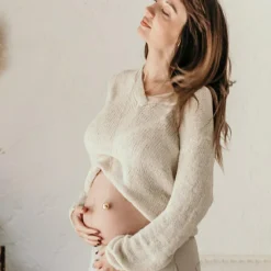 Pleine Lune Bola de grossesse Gri-Gri Cœur chaîne (or jaune 18 carats)