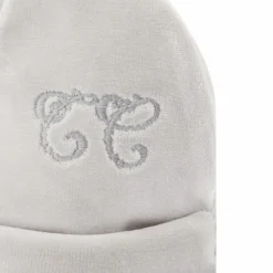 Best Bonnet de naissance Toile de Jouy gris Bonnet / Moufles Naissance