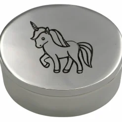 Sale Boîte à dents Licorne (métal argenté) Boîte À Dents