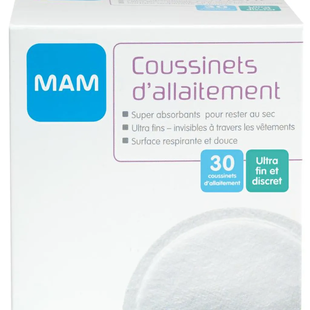 MAM Boîte de 30 coussinets d'allaitement