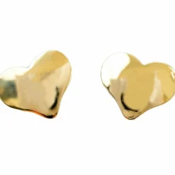 Enfant Daniel Crégut Boucles d'oreilles coeur (or jaune 750°)