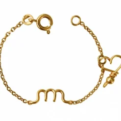 Enfant Padam Padam Bracelet chaîne La petite minuscule goldfilled jaune (personnalisable)