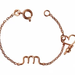 Enfant Padam Padam Bracelet chaîne La petite minuscule goldfilled rose (personnalisable)