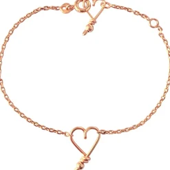 Enfant Padam Padam Bracelet chaîne Mon petit cœur goldfilled rose
