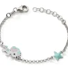 Enfant Baby bijoux Bracelet Licorne étoile (argent)