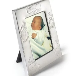 ANVIE Cadre de naissance métal argenté (personnalisable)