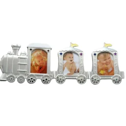 Daniel Crégut Cadre photo Train 3 photos (métal argenté)