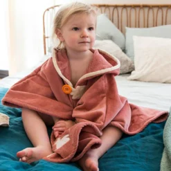 L'oiseau bateau Cape de bain marsala écureuil personnalisable (0-5 ans)