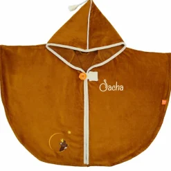 L'oiseau bateau Cape de bain Ourson Noisette personnalisable (0-5 ans)