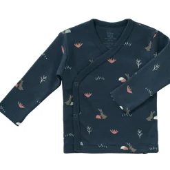 Clearance Cardigan croisé en coton bio Rabbit mood indigo (0-3 mois : 50 à 60 cm) Pyjama