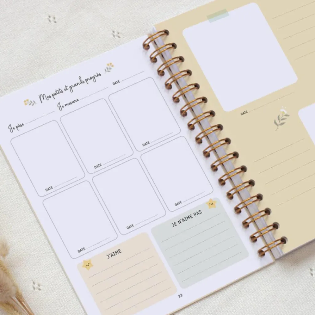 Zü Carnet de suivi de bébé feuille (0-6 mois)