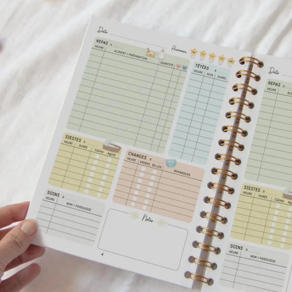 Zü Carnet de suivi de bébé feuille (0-6 mois)