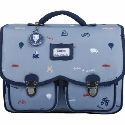 Hot Cartable x Tartine et Chocolat Globe-Trotter Bleu (33 cm) Cartable Maternelle