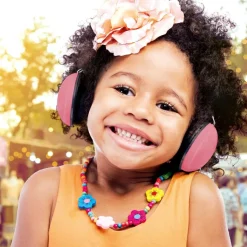 Alecto Casque anti bruit pour bébés et enfants rose