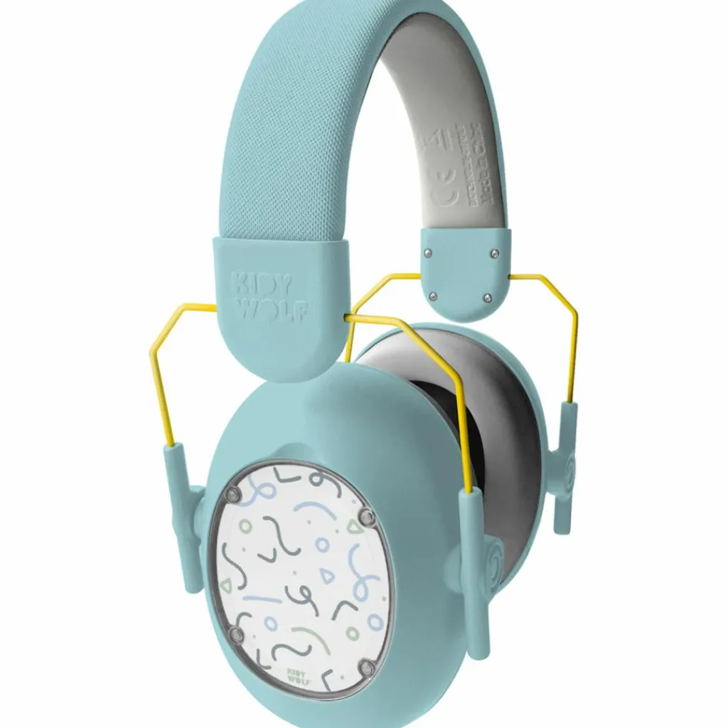 KIDYWOLF Casque anti-bruit à coques interchangeables KIDYNOISE bleu