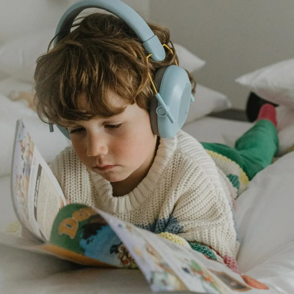 KIDYWOLF Casque anti-bruit à coques interchangeables KIDYNOISE bleu