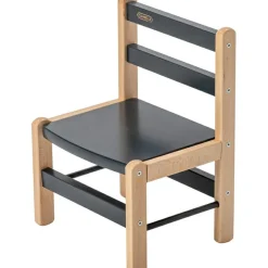 Clearance Chaise basse en bois Louise hybride anthracite Chaise