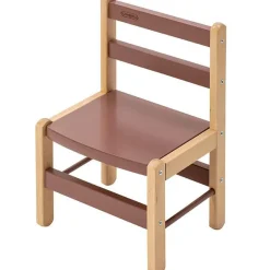 Combelle Chaise basse en bois Louise hybride vieux rose