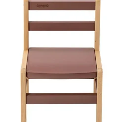 Combelle Chaise basse en bois Louise hybride vieux rose