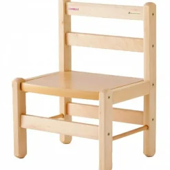 Combelle Chaise basse en bois massif Louise vernis naturel