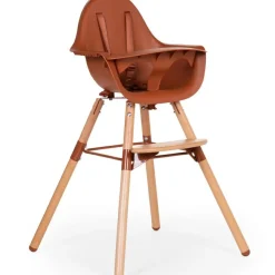 Online Chaise haute en bois naturel Evolu 2 terracotta + arceau Chaise Haute