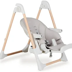 Quax Chaise haute Papum Blanc-Naturel