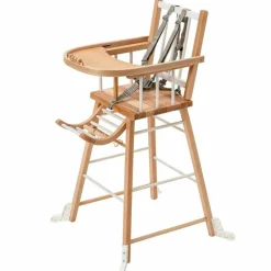 Combelle Chaise haute traditionnelle André hybride blanc