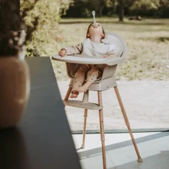 Quax Chaise haute évolutive Ultimo 3 Luxe Argile-Naturel