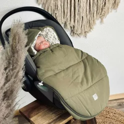 Kaiser Chancelière bébé jersey Hooded olive green