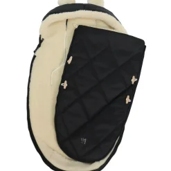 Kaiser Chancelière capuche souris en laine noir (6-36 mois)