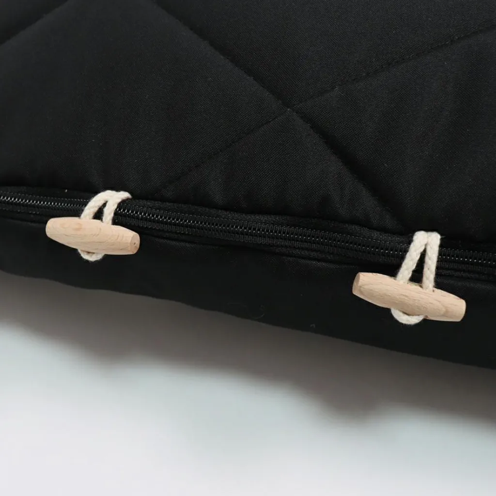 Kaiser Chancelière capuche souris en laine noir (6-36 mois)